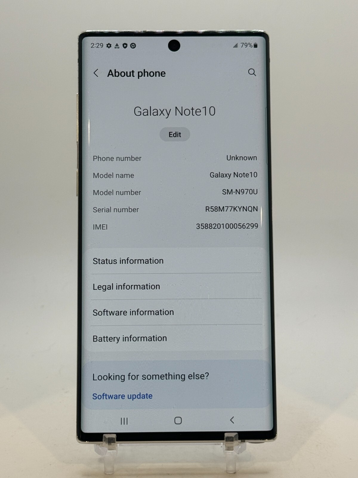 Samsung Galaxy Note 10 - White - (T-Mobile) - Smartphone - WORKS GREAT!!!