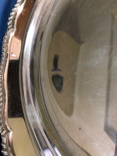WEBSTER WILCOX 14” Deep Set Heavy SILVER PLATE TRAY