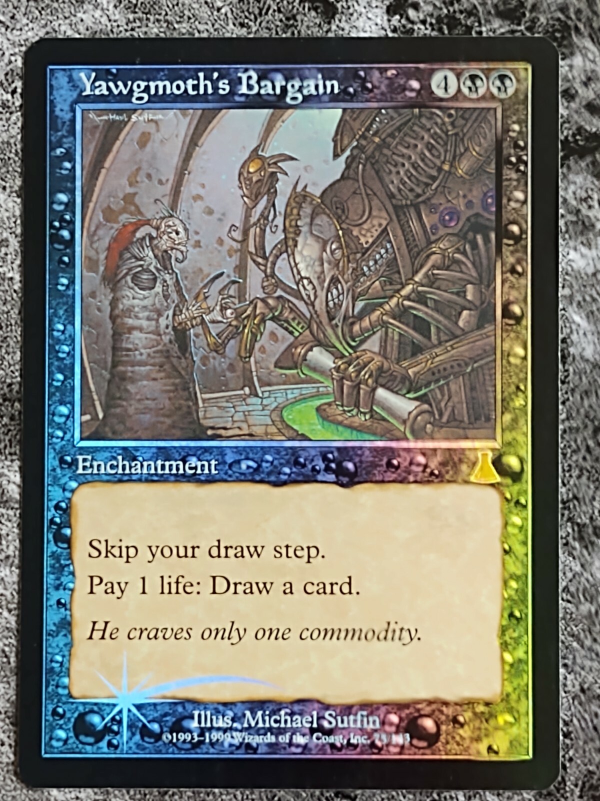 HOT，新品】 MTG foil ヨーグモスの取り引き/Yawgmoth's Bargain