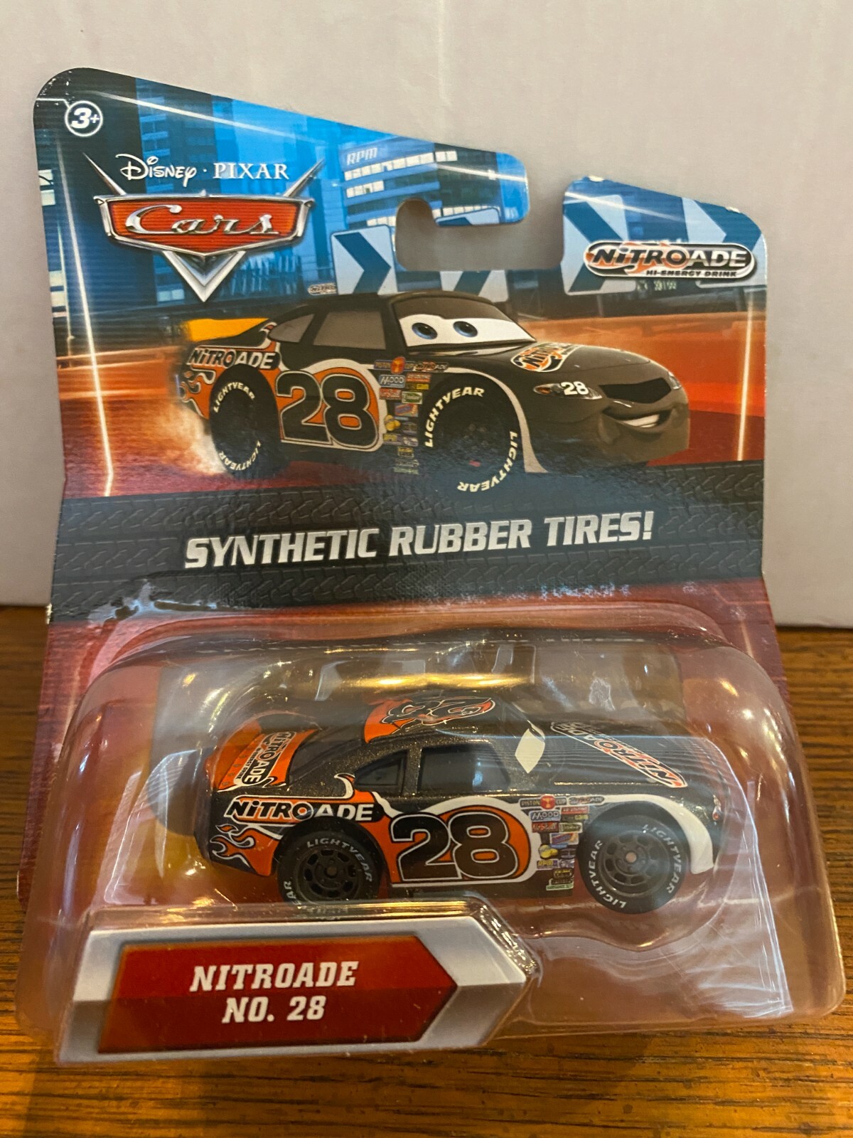 MATTEL DISNEY PIXAR CARS SYNTHETIC RUBBER TIRES NITROADE #28