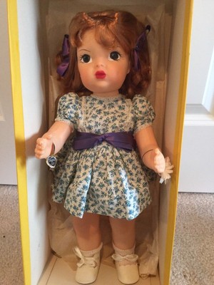 Doll Terri Lee RARE Patent Pending with Gold Foil TL Bracelet rare box  1950's