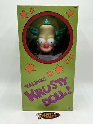 New Jakks Simspons Krusty The Klown Talking Doll New In Box Plush 16 Good Evil