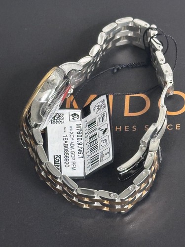 Pre-owned Mido Baroncelli Date 2-tone M7600.9.n6.1 Ladies Watch Auto 29mm Box Paper
