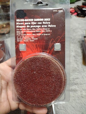 (120eaches)   3 inch  Hook and Loop Sanding Discs  36 Grit
