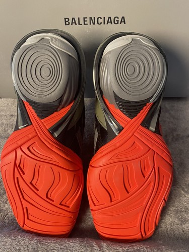 Pre-owned Balenciaga Tyrex Da Cancellare Red/black Shoes Womens Size Eu 37/ Us 6.5 W