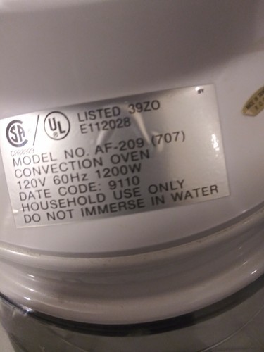 DecoSonic Convection Roaster Oven Roast Bake Grill Racks Countertop TESTED