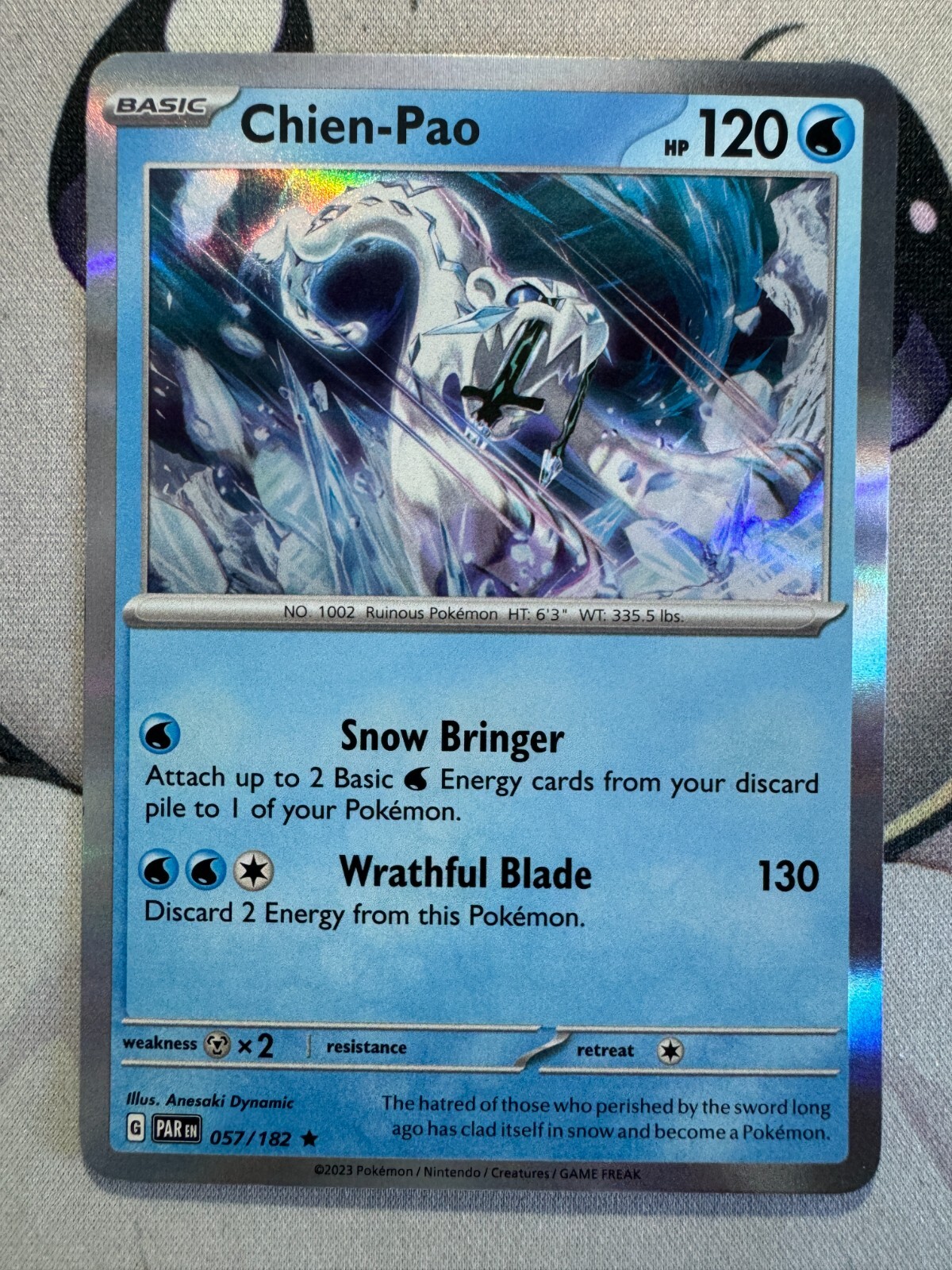 Chien-Pao Holo English Pokemon TCG BKAY742 | eBay