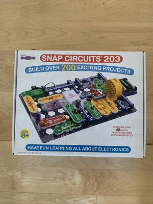 Snap Circuits 203 Electronic Experimental Kit Complete 200+ Projects