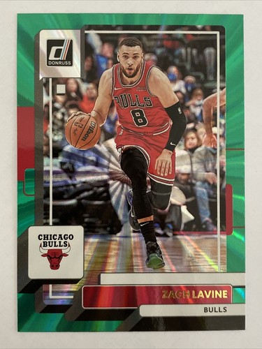 2022-23 Panini Donruss Zach LaVine Green Laser Holo Chicago