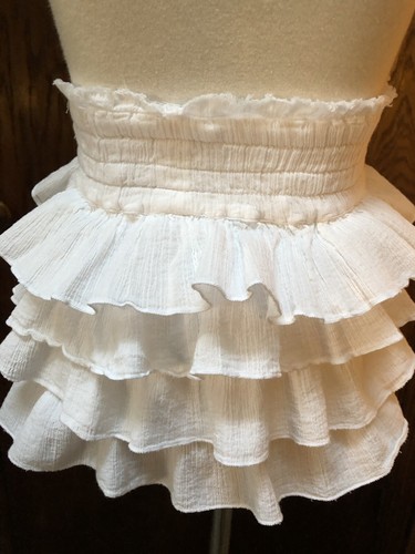 Zara Kids White Ruffle Skirt Size 9-10