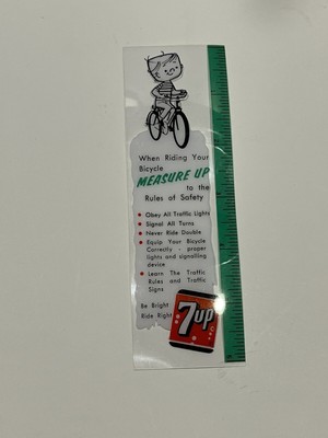 Vintage 7up Rulers  6  1970 Children  Bicycle Safety Tool NOS