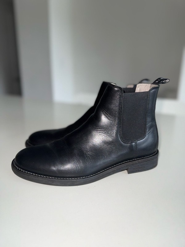 AllSaints Harley Black Leather Chelsea Boots Size 10 all-saints-harley-boots.jpg?  main image 2