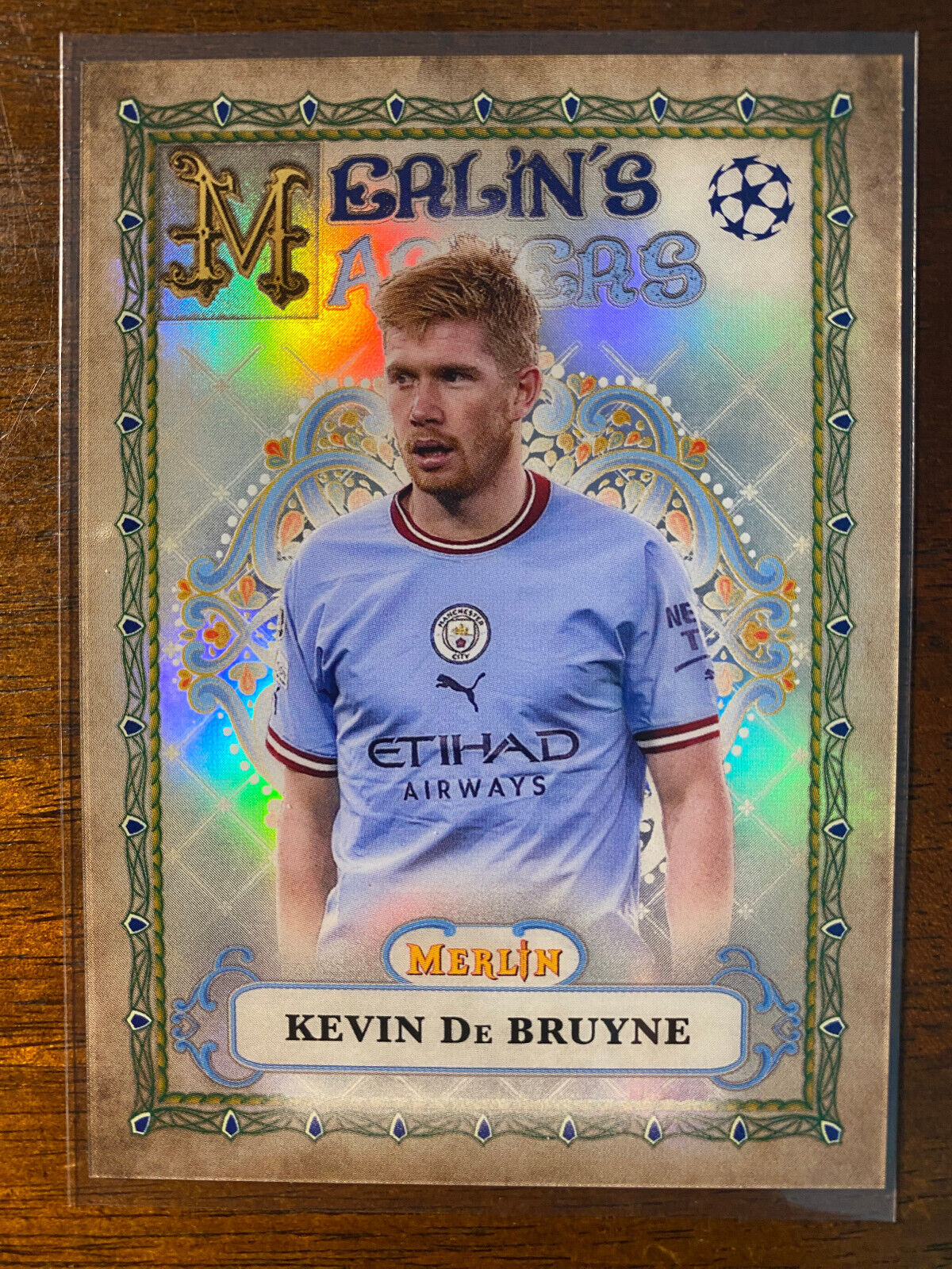 2022-23 Topps Chrome Merlin UEFA Kevin De Bruyne #MM-8 2022-23 Topps Chrome Merlin UEFA Kevin De Bruyne #MM-8