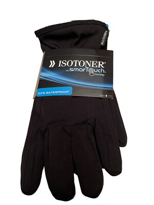 ISOTONER with Smart Touch Technology Black Men's XL Waterproof Gloves