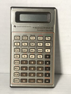 Texas Instruments TI Business Analyst - II 2 Calculator Needs Battery