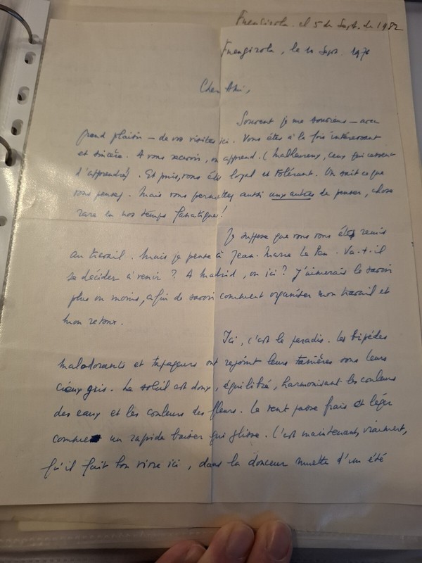 Lettre De LÃ©On Degrelle Qui Parle Sur Jean-Marie Le Pen Fn Front National 