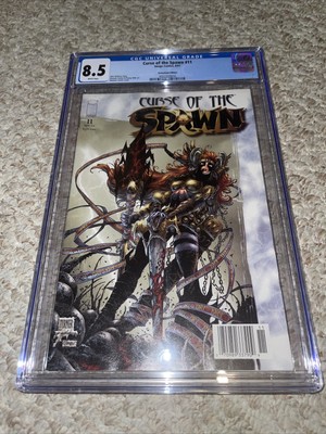 Curse Of The Spawn #11 - CGC 8.5 - Newsstand Variant - White Pages Turner Cover