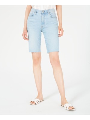 

7 FOR ALL MANKIND Женские голубые шорты-бермуды Размер юниоров: 27 Талия, Light blue, AU5187076