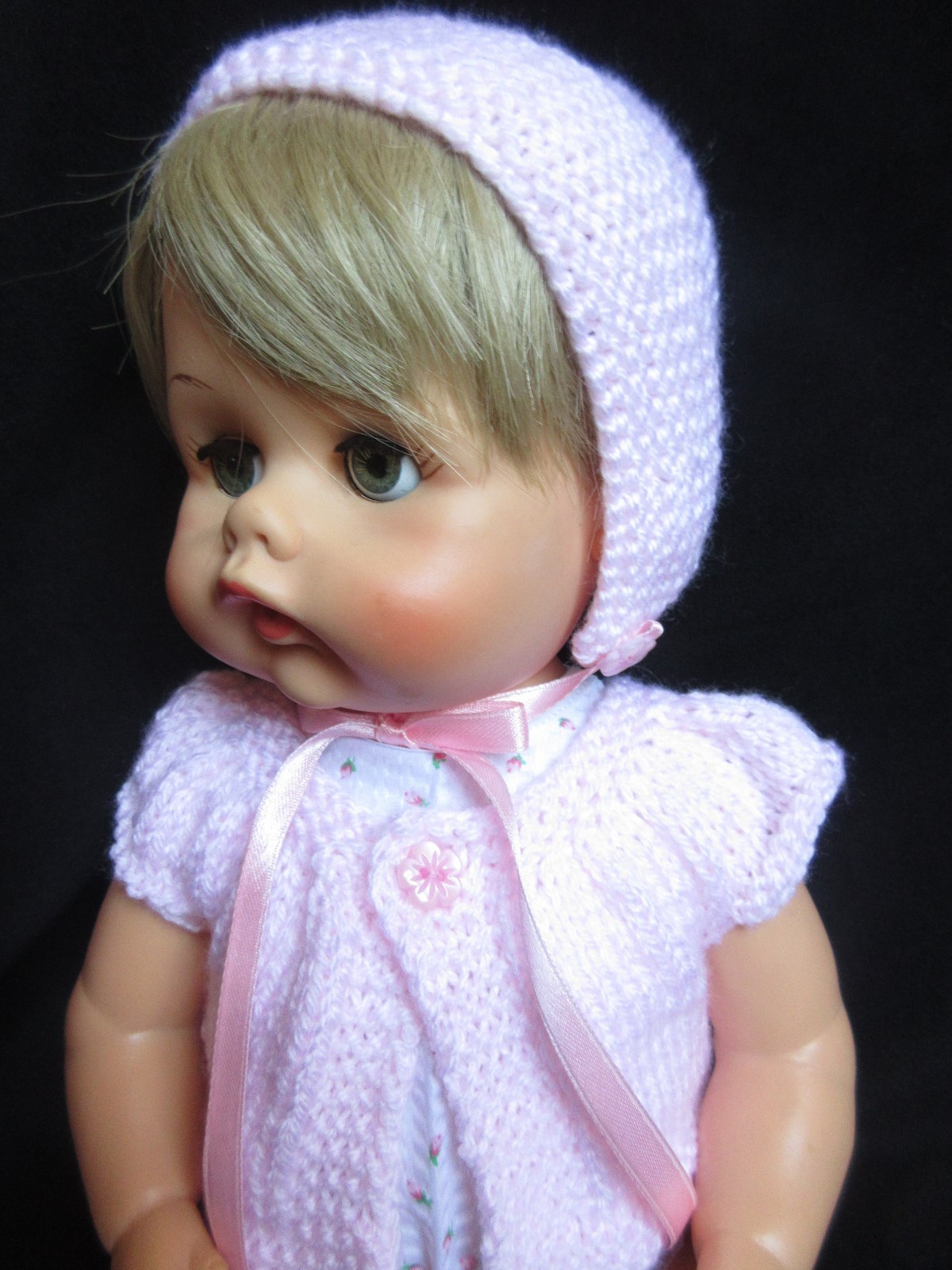 4 PIECE KNITTED & ROSEBUD SET FOR 17