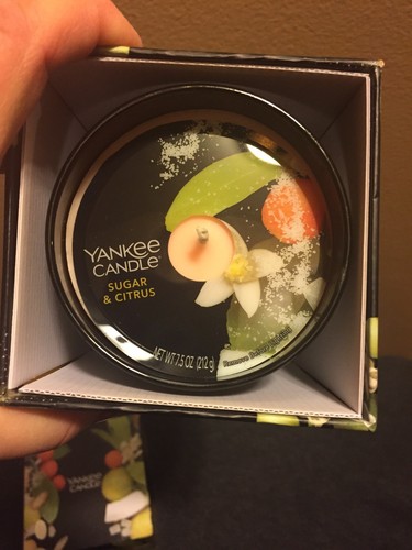 Yankee Candle 7.5 oz Candle Sugar & Citrus In Gift Box - NEW IN BOX