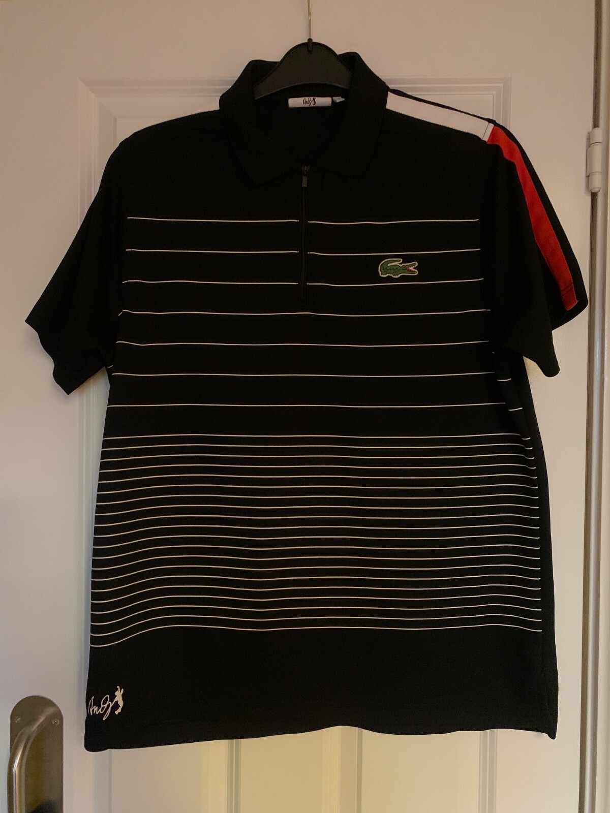 【LACOSTE】 ZIP-UP POLO SHIRT, RODDICK BRAND NEW - RARE Women's Lacoste Polo Shirt Andy Roddick
