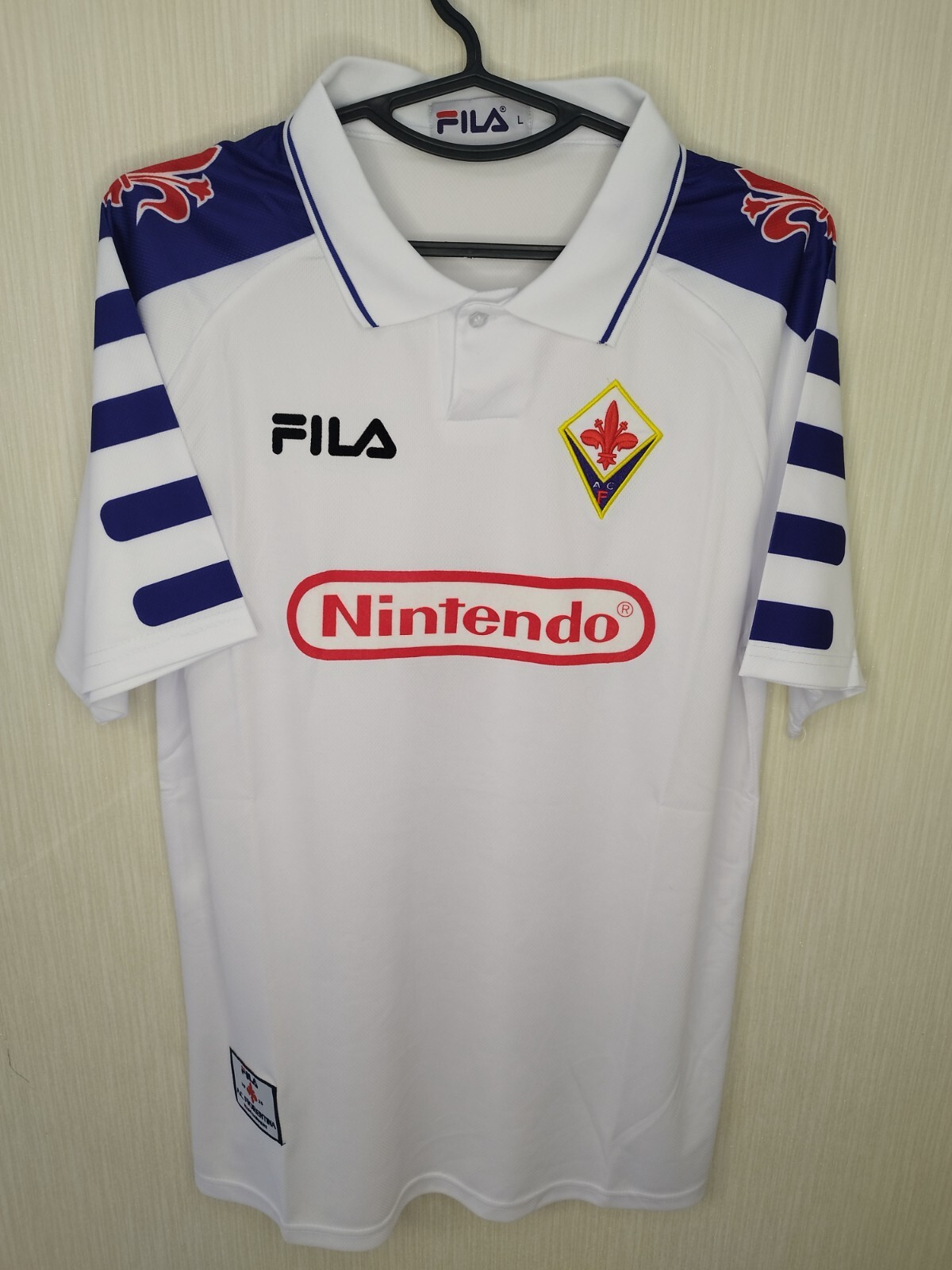 98/99 ACフィオレンティーナ FILA ユニフォーム シャツ y2k 98/99 ACフィオレンティーナ FILA ユニフォーム シャツ y2k