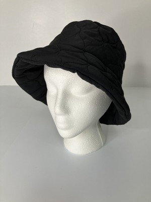 Zara Womens Quilted Bucket Hat ~ Black ~ Size Small ~ USA