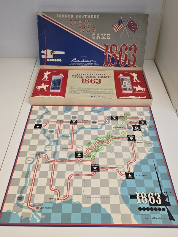 Civil War Game 1863 (1961) Board Game – Board Game Guys