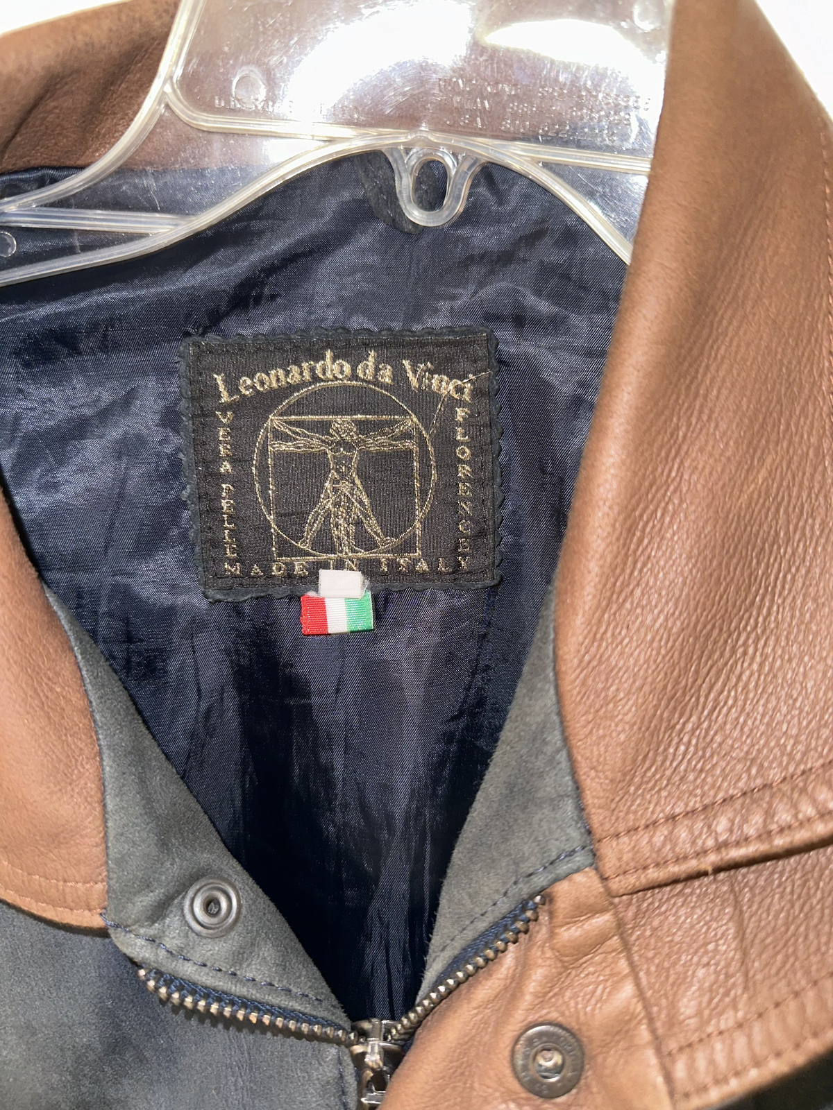 Men's Leonardo daVinci Leather Jacket - Vera Pelle Made Men's Leonardo daVinci Leather Jacket - Vera Pelle Made
