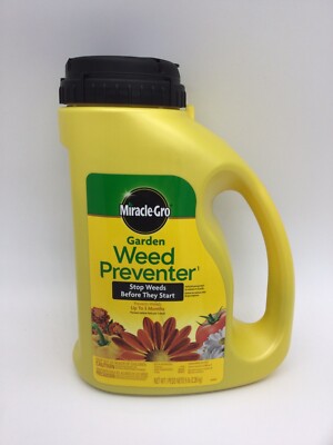 MiracleGro Miracle Gro Garden Weed Preventer 5lbs Jug Flower Bed Vegetable Roses