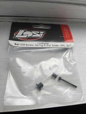 Losi LOSB3596 Ball Differential/Diff Screw/Spring/Nut: 1/10 Slider & HIGH-roller
