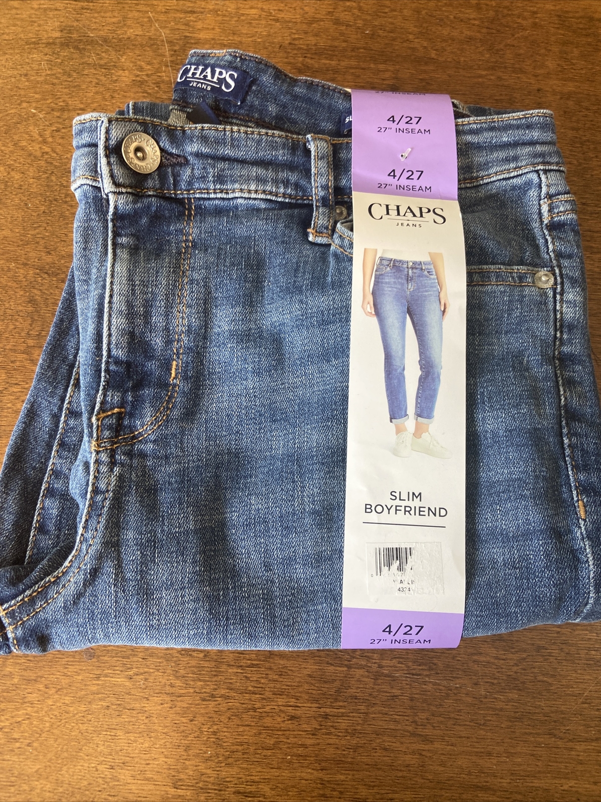 Джинсы Chaps Slim Boyfriend Blue Jeans 