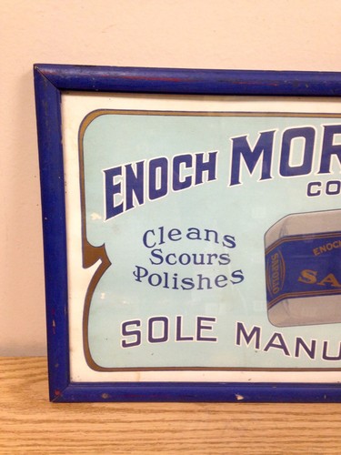 Vintage Enoch Morgan's Sons Company Framed Paper Advertising Sign