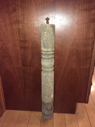 Lot Of 2 Wood Turned Table Legs Vintage Retro Farm Antique