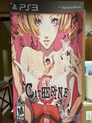 Catherine 5' Flag Banner Poster Sony PlayStation 3 PS3 Atlus Rated M
