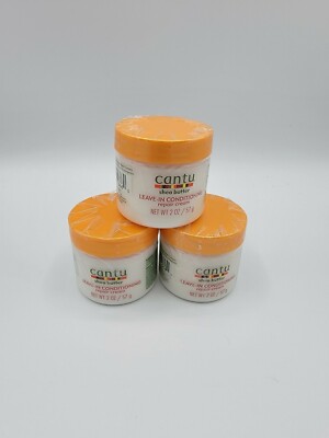 Leave In Conditioner Repair Cream Cantu Shea Butter ( Lot Of 3) Travel Size 2 oz
