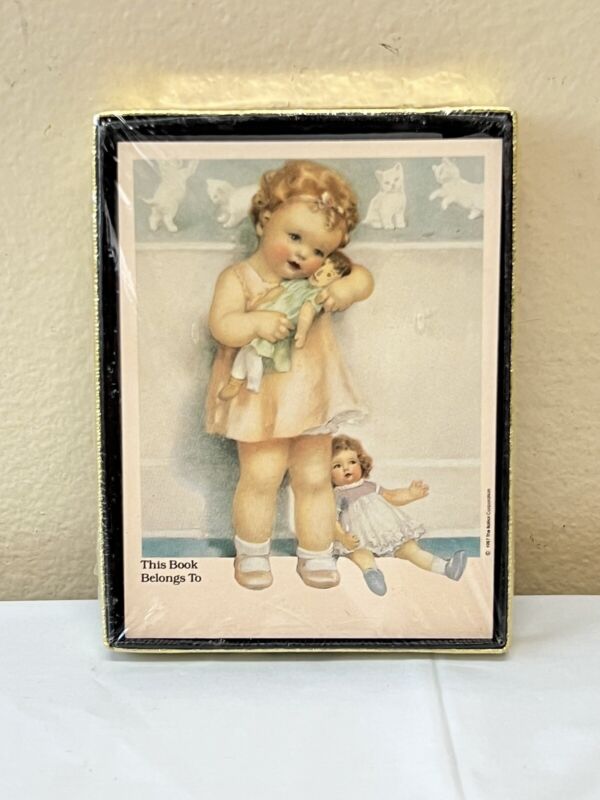 Baby With Dolls 30 Bookplates Antioch Publishing Company BRAND NEW SEALED