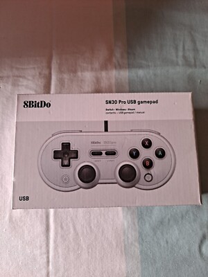 8BitDo - SN30 Pro USB Gamepad - Gray, Brand new