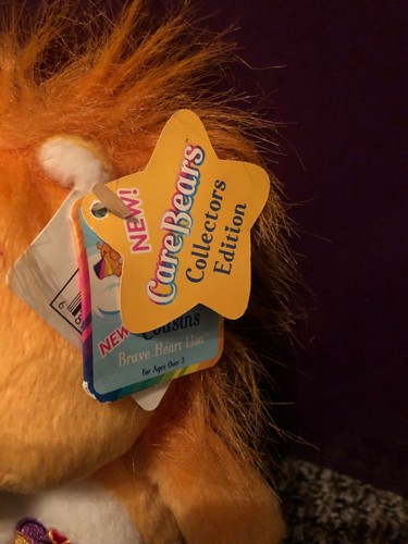 PLUSH Care Bear Cousin BRAVE Heart 8in  2003