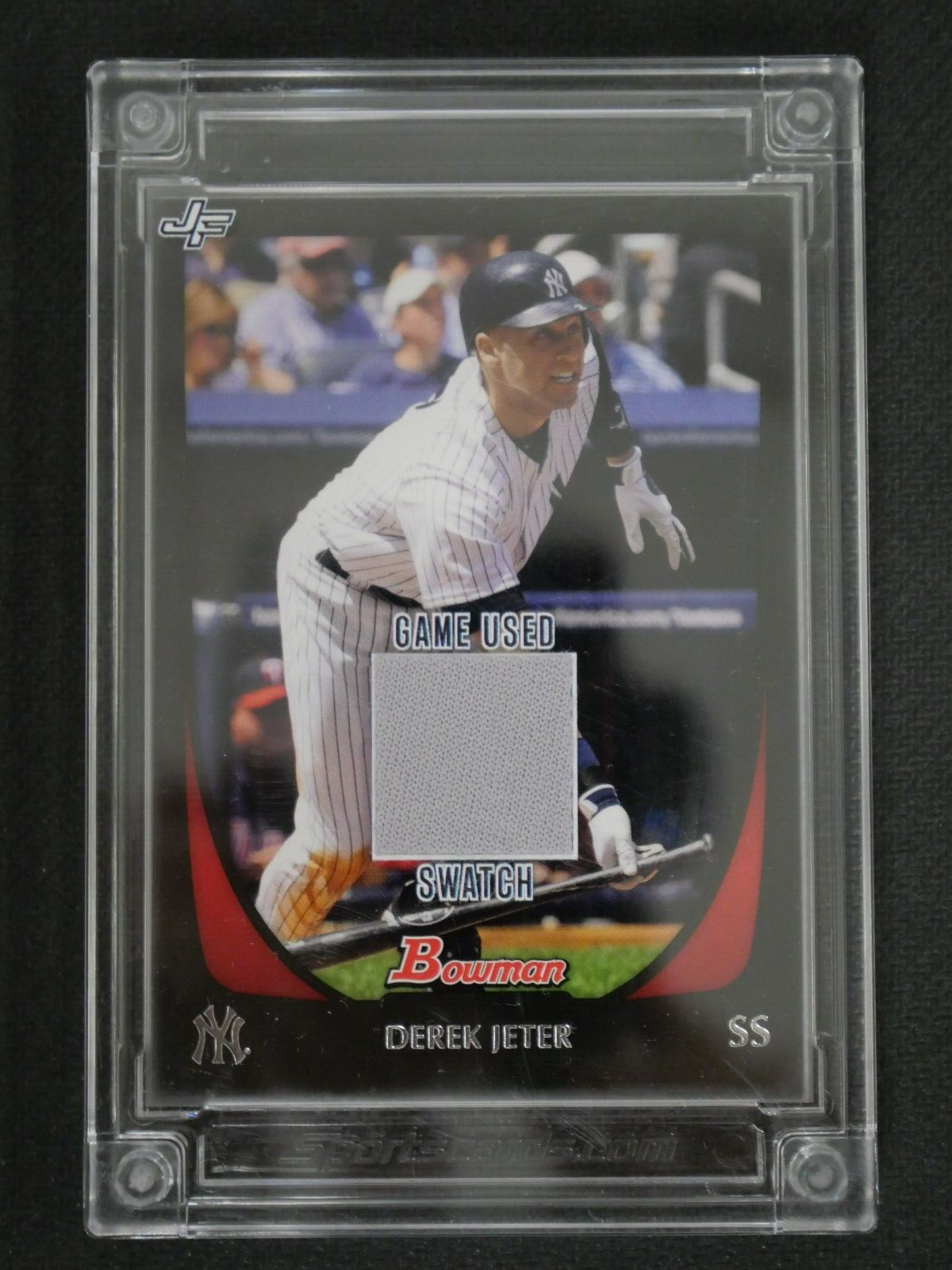 DEREK JETER 2022 JERSEY FUSION GAME USED SWATCH - NEW YORK DEREK JETER 2022 JERSEY FUSION GAME USED SWATCH - NEW YORK