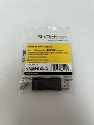 StarTech Display Port Cables Display Port Make HDMI Female Adapter DP2HDMIADAP