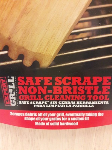 Expert Grill Wood Safe Scrape  Non Bristle grill cleaning tool. New in package.