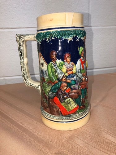 Vintage GERZ German Beer Stein “Tanz Auf Der Alm”