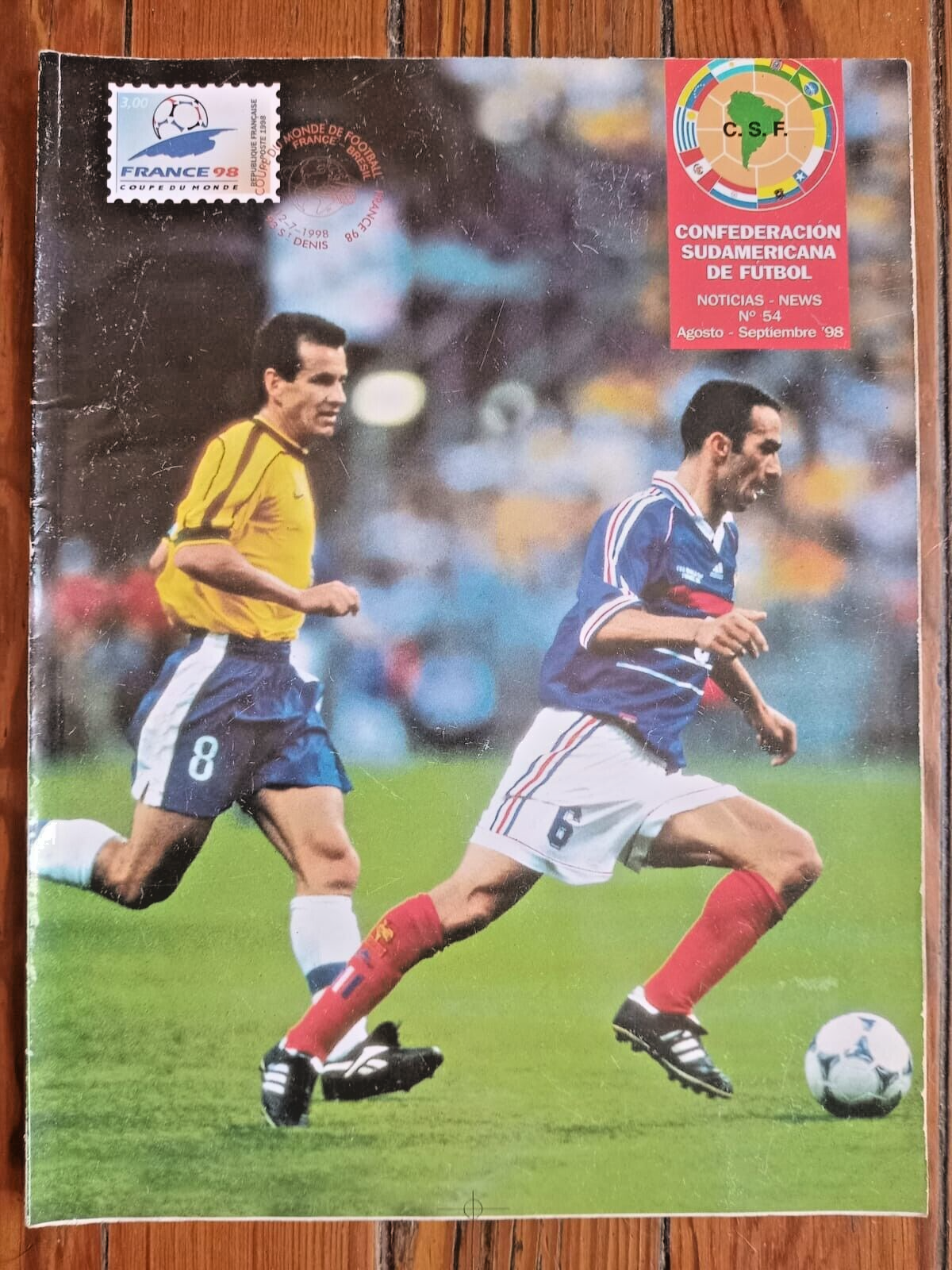 FIFA WORLD CUP FRANCE 1998 CONMEBOL Magazine # 54 FRANCE