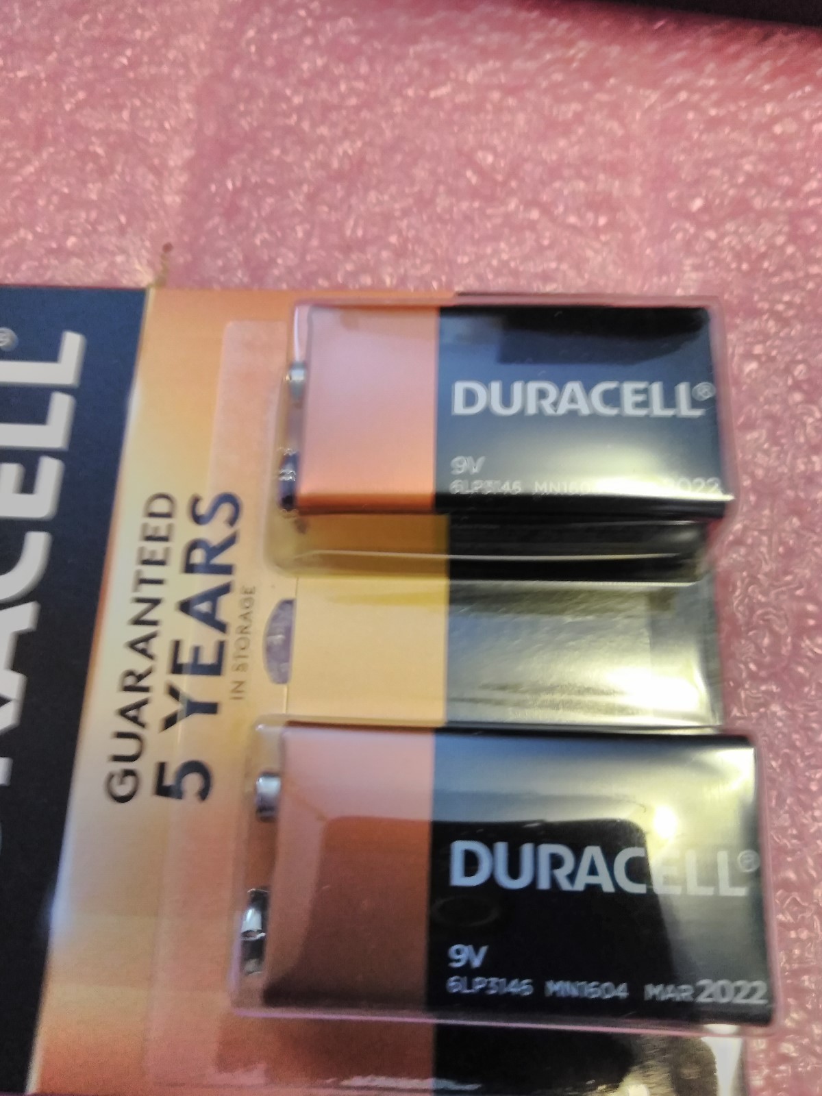 DURACELL COPPERTOP 9V - LOT 24 (2 PK. x12) EXP. 3/2022