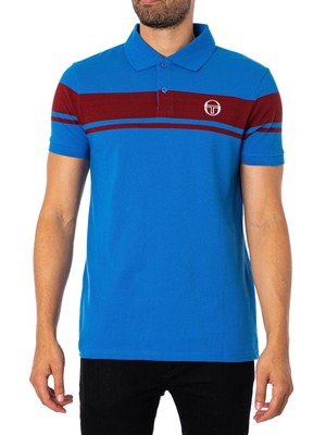 

Мужская рубашка поло Young Line Sergio Tacchini, синяя, Синий, STM14554-343