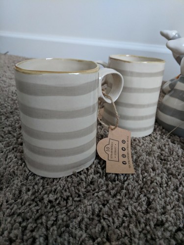 Rare NWT Blue Sky / Nibbles Easter Set w Ten Strawberry Street Mugs
