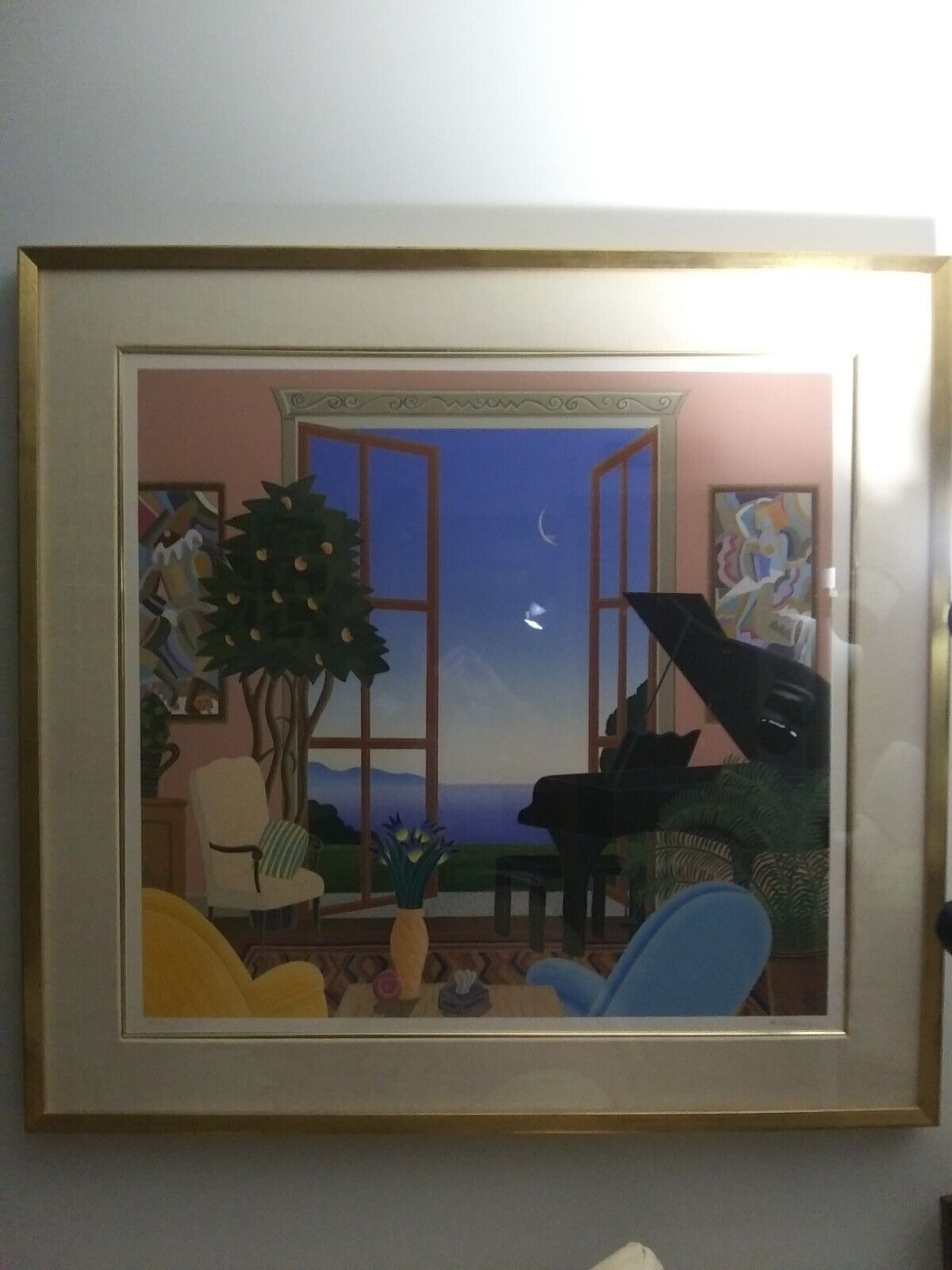 Thomas Mcknight framed title coconut grove 40 X 38 1/2 X 2 Thomas Mcknight framed title coconut grove 40 X 38 1/2 X 2