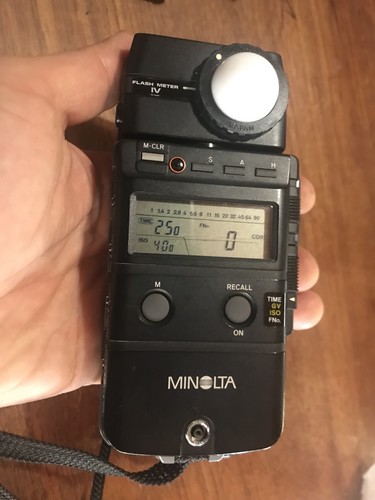 Minolta Flash Meter IV W/ Spot Finder and Case EXC!!