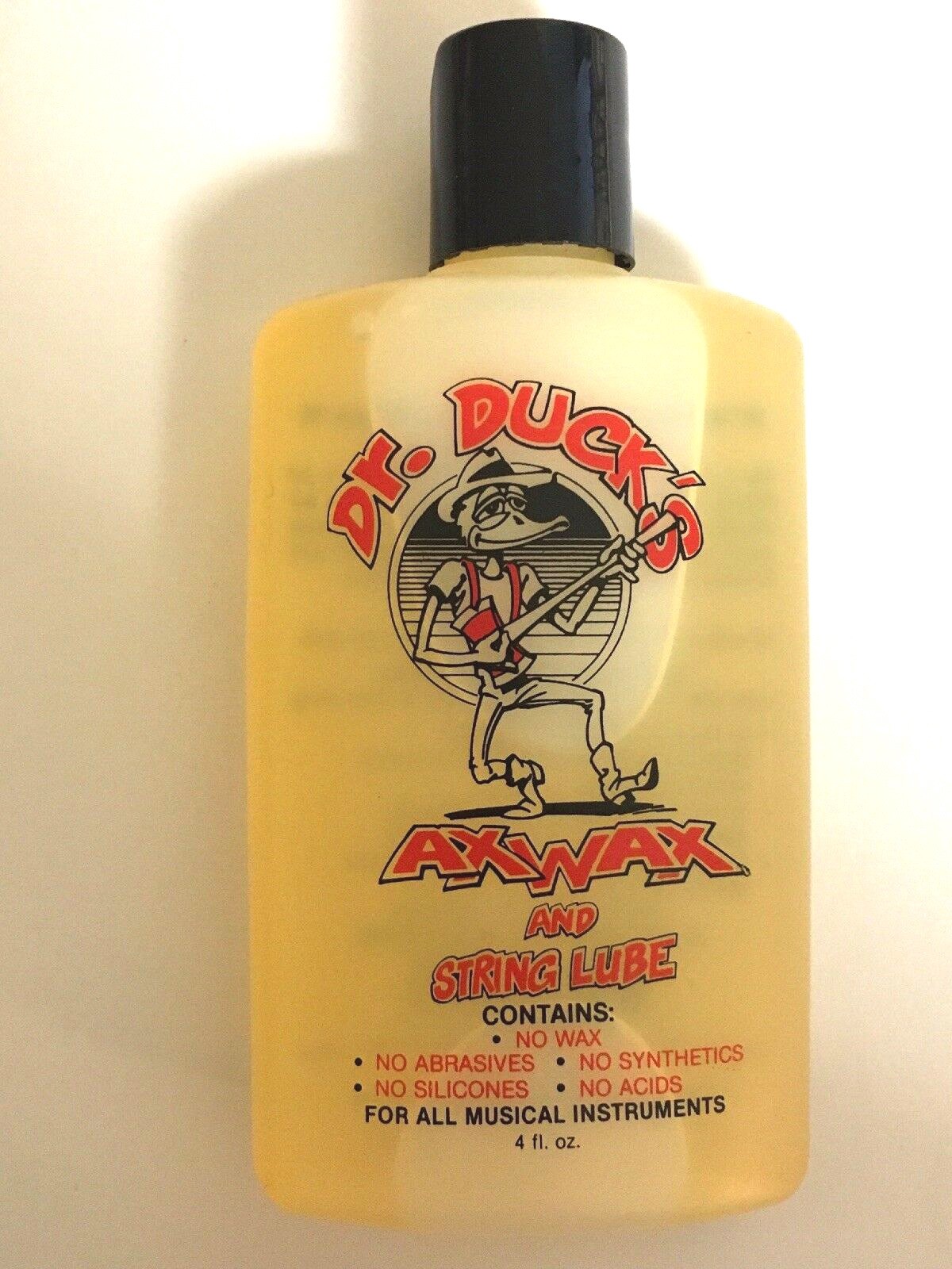 Dr. Duck's Axe Wax and String Lube for Guitars & Other Stringed Instruments 4 oz
